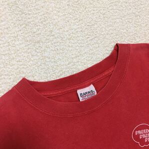 送料込 米国製 BARNS outfitters プリントT Lサイズ red USED バーンズ アウトフィッターズ Tシャツ 赤 半袖 アメカジ 古着 made in USAの画像5