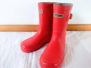 ocean&ground сапоги дождь обувь резиновые сапоги влагостойкая обувь 21 дюймовый Kids ребенок мужчина женщина красный красный 
