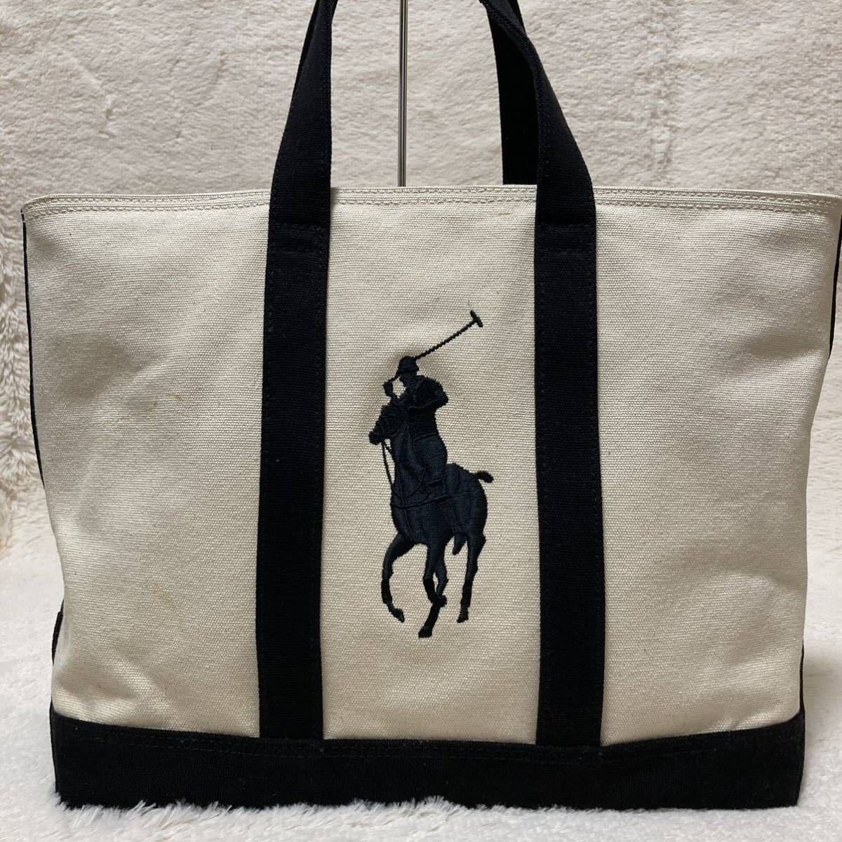 1円【大定番】RALPH LAUREN ラルフローレン ビッグポニー トートバッグ