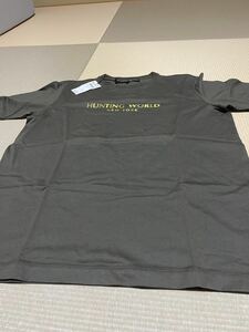 HUNTING WORLD ハンティングワールド ロゴ 半袖 Tシャツ サイズXL カーキ色　未使用　新品 肩幅　50cm 身幅 60cm 着丈 77cm