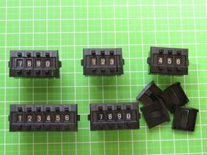  small size digital switch width 6mm type 1248-BCD type 20 column set left right plate each 7 piece code switch Sam rotary switch 