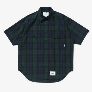 Lサイズ WTAPS WTAPS WCPO / SS / COTTON. BROADCLOTH. TEXTILE GREEN 221TQDT-SHM04 ダブルタップス 半袖 シャツ 2022 SS 限定