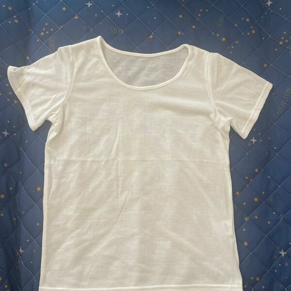 【新品】無地　白　ホワイト半袖Tシャツ　レディースMサイズ