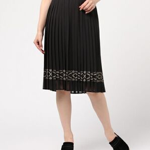 agnes b. プリーツスカート アニエスベー 黒 ペチコート付き