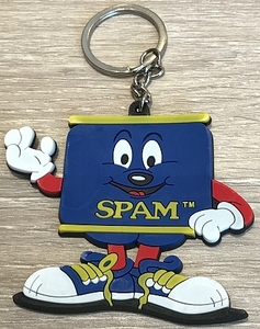 即決！アメリカ購入品☆「SPAM/スパム」キャラクターラバーキーボルダー