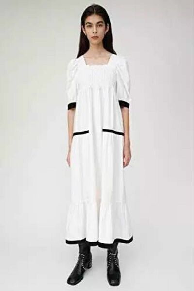 moussy マウジー BICOLOR VOLUME DRESS ワンピース