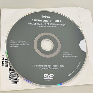 2YXS528★現状品★DELL ドライバー&ユーティーリティfor DELL Vostro1310 Computer Software P/N R689C