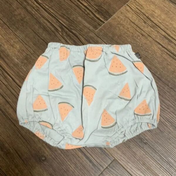 スイカ柄 かぼちゃパンツ 70〜80