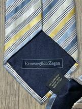 美品 ″Ermenegildo Zegna″ エルメネジルドゼニア ストライプ ブランドネクタイ 308157_画像3