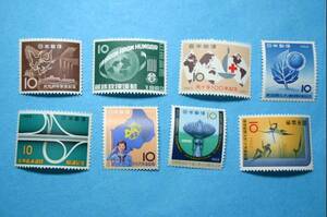 記念切手　１９６３年　８種完