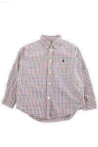 Used Kids 00s Ralph Lauren Cotton Block Check BD Shirt Size 5歳 相当 古着