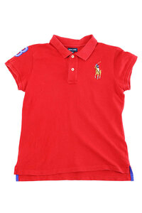 Used Kids 90s POLO Ralph Lauren Pony Embroidery Polo Shirt Size 160 old clothes 