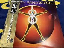 Earth Wind＆Fire★中古LP国内盤帯付「アース・ウインド・アンド・ファイアー～創世記」イラストブックレット付_画像1