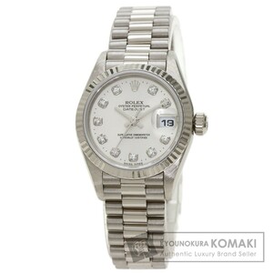 Rolex Rolex 79179G Datejust 10p Diamond Watch K18 Белое золото K18WG Используются дамы