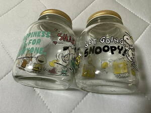 (PEANUTS・SNOOPY) 空き瓶　２個セット(中古)