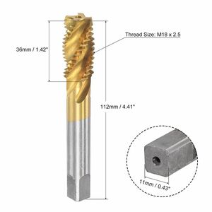 uxcell 螺旋フルートねじ切りタップ メトリック