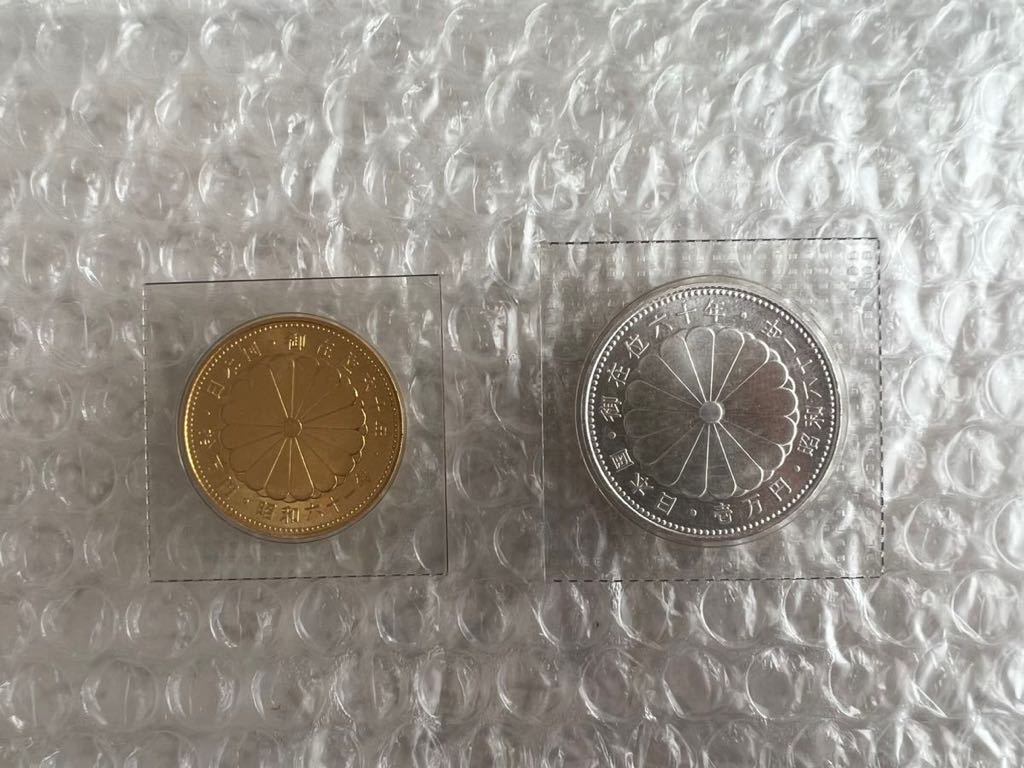 割引で購入 天皇陛下御在位60年記念 銀貨 旧貨幣/金貨/銀貨/記念硬貨