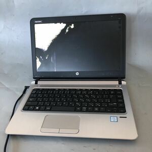 JXJK3482【ジャンク】HP ProBook 430 G3 /Core i3-6100U 2.30GHz/メモリ4GB/カメラ/液晶割れ