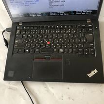 JXJK3596 【ジャンク】Lenovo ThinkPad T470s /Core i5-6300U 2.40GHz/ メモリ:8GB / カメラ /動作未確認/BIOS確認済/画面シミ_画像2