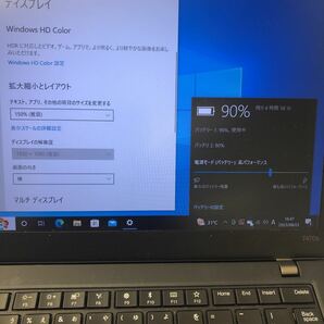 JXNT2936 / lenovo Thinkpad T470s /Intel Core i7-7600U 2.80GHz/ メモリ:16GB /SSD:256GB / カメラ / 無線/Windows10 Pro/画面シミの画像5