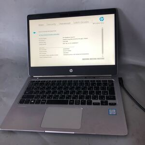 JXJK3717【ジャンク】HP EliteBook Folio G1 /Intel Core m5-6Y54 1.1GHz/ メモリ:8GB/SSD:128GB/動作未確認/BIOS確認済