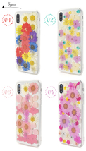 iPhoneXS/iPhoneX iPhone XS/iPhone X アイフォン スマホケース本物のお花を使用した押し花ケース_画像3