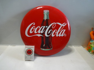コカコーラ　ホーロー　サイン　看板　直径約35.5cm　非売品　未使用品　デッドストック　綺麗です。Coca-Cola