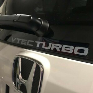 未使用 ホンダ純正 FK8 FK7 VTEC TURBO ステッカー シビック タイプR リアウィンドウ エンブレム HONDA 純正流用 の画像2