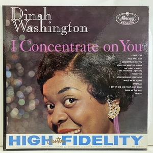 ●即決VOCAL LP Dinah Washington / I Concentrate On You MG20604 米オリジナル、黒銀オヴァルDg Mono ダイナ・ワシントン