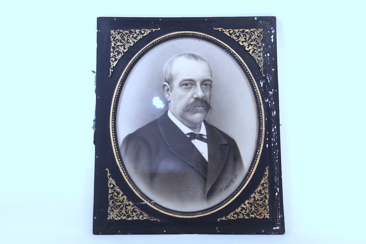 [Encadré] 1898 British Gentleman Noble Portrait Britannique Antique Victorien Années 1800 Années 1890, ouvrages d'art, peinture, portrait