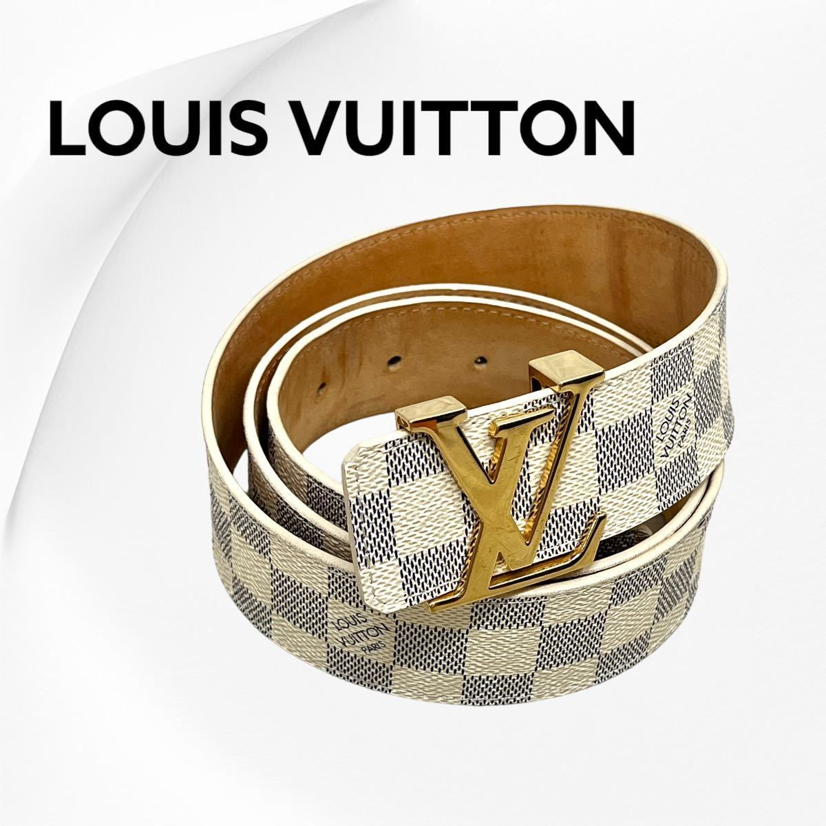 LOUIS VUITTON/ルイヴィトン ダミエ アズール サンチュール イニシアル