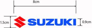 S_SUZUKI切文字ステッカー 　8cm　4枚