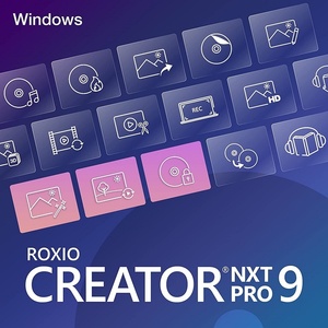 Roxio Creator NXT Pro 9 CD&DVD作成／バックアップ／暗号化／動画&音楽編集・変換ソフト AfterShot+Paintshop+PhotoMirage Express付 DL版
