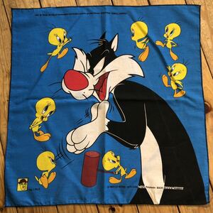  free shipping Vintage Looney Tunes Looney * Tunes bandana USA made tui- tea sill Bester America buying up miscellaneous goods Vintage A0585