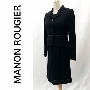 MANON ROUGIER ワンピーススーツ セットアップ ブラックフォーマル 冠婚葬祭 喪服 礼服 黒 ブラック サイズ9 M