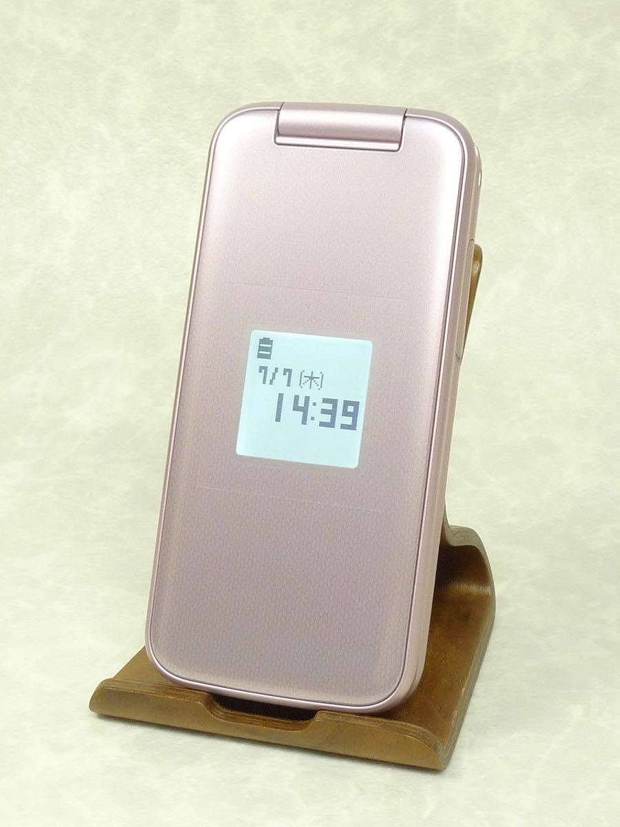 docomo らくらくホン F-01M ピンク ガラケー SIMロック解除 abitur 