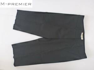 2万 超美品 M Premier Ｍプルミエ　 エムプルミエ ★　黒　ブラック　クロップドパンツ　38　M相当