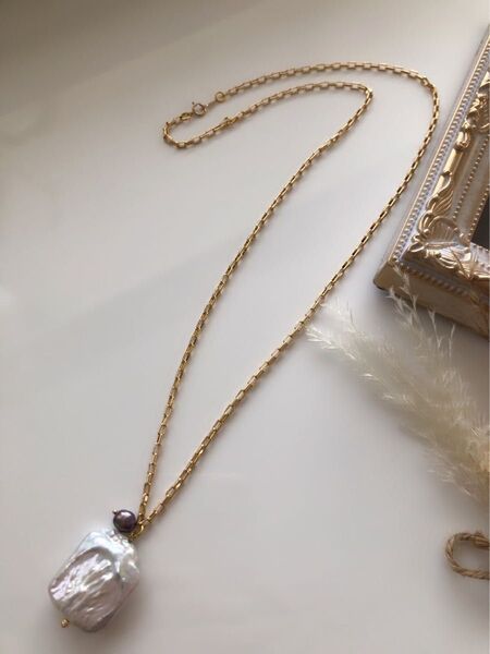 淡水パールネックレス ハンドメイド