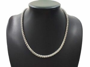  simple necklace stainless steel SUS316 silver color 5mm 50cm
