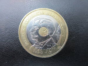 17538 古銭 五輪開催決定100年記念 20F 20フラン コイン 重さ約9.0g 直径約2.7㎝ ピエール・ド・クーベルタン コイン アンティーク