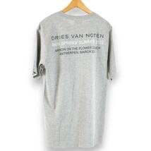 ドリス ヴァン ノッテン　デジタルフォトプリント Tシャツ　ARROW ON THE FLOWER COUCH　2022SS　グレー杢　M　DRIES VAN NOTEN_画像2