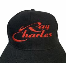 VINTAGE RAY CHARLES CAP 80s 90s レイ チャールズ ソウルミュージック ピアニスト 音楽 キャップ帽子 ビンテージ アメリカ レア_画像2