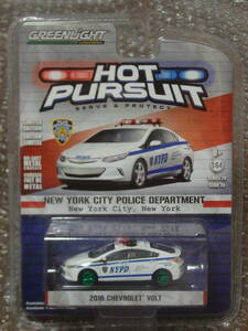 1/64 グリーンライト GREENLIHGT グリーンマシーン 2016 NYPD CHEVROLET VOLT シボレー [HOT PURSUIT 20] 未開封品