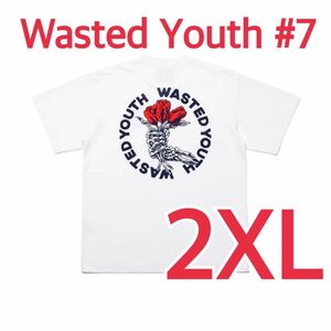  Wasted Youth T-SHIRT #7 2XL ハンド チューリップ Tee ガールズドントクライ