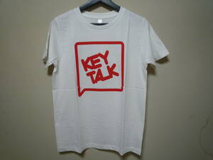 T1459 ★未使用★ KEY TALK キートーク 半袖 ロゴ Tシャツ サイズ S 白 ホワイト 赤 バンドT ツアーT SMKT2009 サマーソニック サマソニ