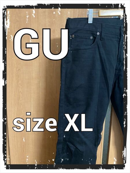 GU ジーユー　黒パンツ　size XL