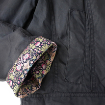 イングランド製 Barbour×Liberty BEADNELL バブアー×リバティ花柄 ワックスジャケット ネイビー 16(L)_画像10