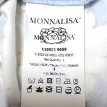 二点落札で送料無料！ 2A48【極美品】 MONNALISA モナリザ 花柄 春夏 ミニ フリル ワンピース 半袖 3才 98 キッズ 女の子 発表会 ブルー_画像7