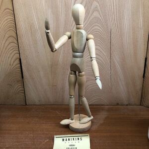 MANIKINS モデル人形　HOLBEIN 木製人形 ☆美術 デッサン/スケッチ モデル ドール 30cm