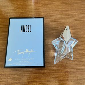 【美品】ティエリーミュグレー Thierry Mugler お洒落な星型ガラス製香水瓶 空き瓶 アトマイザー★詰替可能な蓋です★